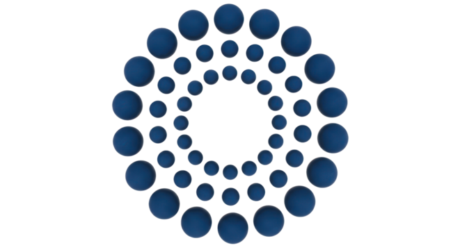 Isolated Abstract Blue Circle Logo