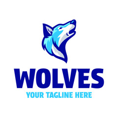 Wolf Head Logo Design Illustration