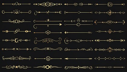 Gold decorative dividers
