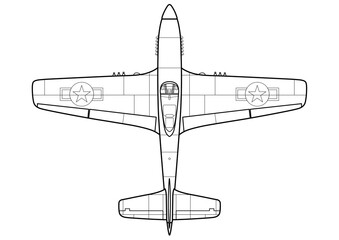 North American P-51 Mustang fighter aircraft WW2