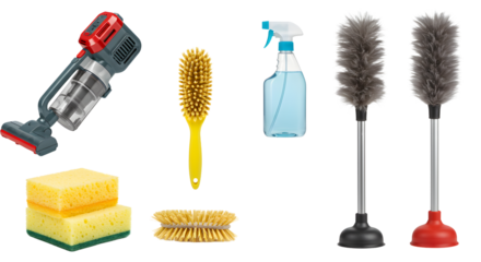 Essential Cleaning Supplies: Vacuum, Brushes, Sponges, and More for Home Care