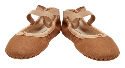 Isolated Ballet Shoes on White Background