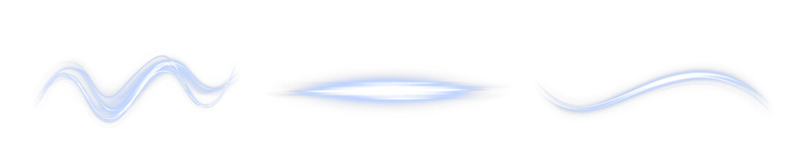 Blue light, line, horizontal, shine, shiny — glowing PNG beam with flare and shimmer on transparent background. PNG Overlay for highlights, sci-fi, laser, or digital energy themes.
