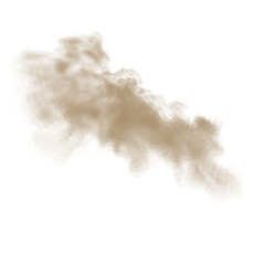 Realistic sand and dust explosion on transparent PNG background. Natural brown cloud with flying particles and smoky desert effect. Ideal for overlays and grunge motion scenes. PNG included. © Александр Куспляк