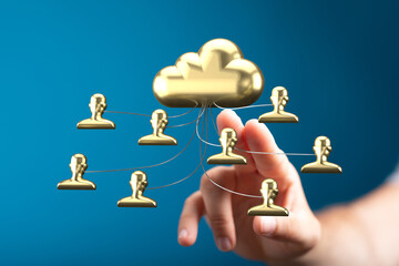 Secure cloud computing, data sharing, network collaboration, digital teamwork, online connectivity,...