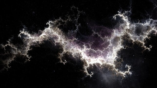 Abstract Nebulae In Dark Space - Powered by Adobe