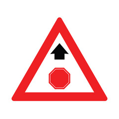 Triangle Stop Ahead