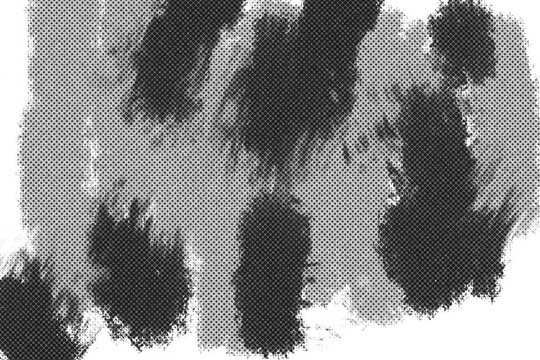 Halftone Grunge Texture Background with Abstract Dots and Distressed Overlay for Graphic Design