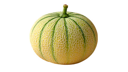 Cantaloupe melon isolated on transparent background