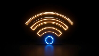Illuminated WiFi symbol