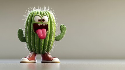 Isolated green cactus in a terracotta pot with no background, clean and sharp edges, perfect for design cutouts