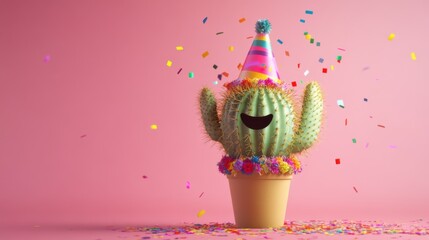 Isolated green cactus in a terracotta pot with no background, clean and sharp edges, perfect for design cutouts