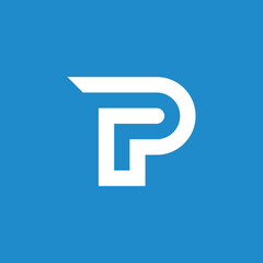 Abstract Letter P Logo Design Vector Template