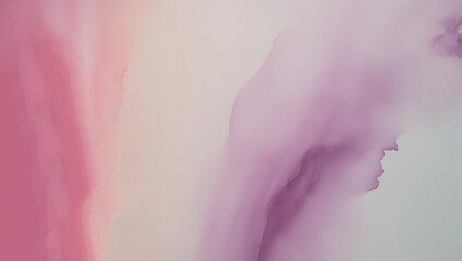 Abstract pink and purple watercolor wash background