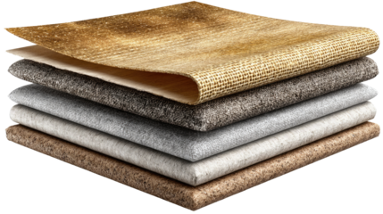 Textured Layers: A meticulously detailed image showcases an assortment of different layers of unique textures in varying earth-tone hues.