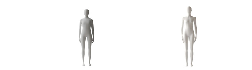 3D rendering of a white, simplistic human figure standing upright. Perfect for various conceptual and graphical design uses isolated (2).png