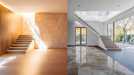 Home Interior Before and After Renovation Showing an Impressive Transformation 