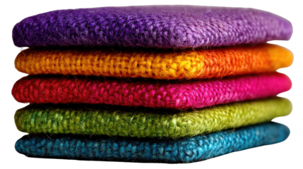 Stacked Squares of Vibrant Hues: a visually stunning composition showcasing an array of richly colored, stacked squares. Each square exudes unique texture, creating a captivating feast for the eyes