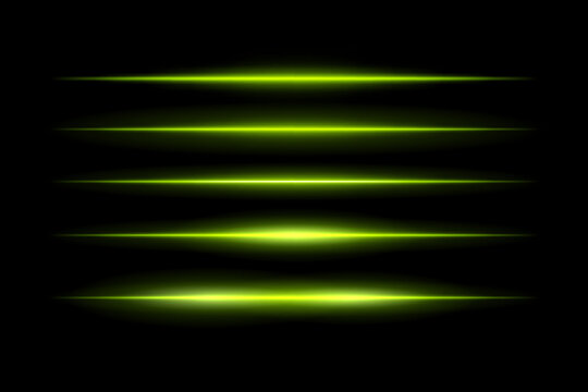 Glowing horizontal beams arranged in vertical stack with symmetrical light spread. Sharp edges fade smoothly into dark background, creating futuristic motion effect.