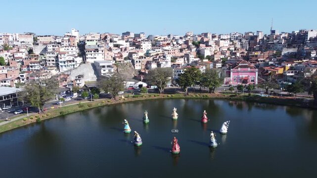 Aerial View of Bahia, Brazil 34 &ndash; Colorful Cityscape, Culture and Coastal Scenery, Orisha Yemanja