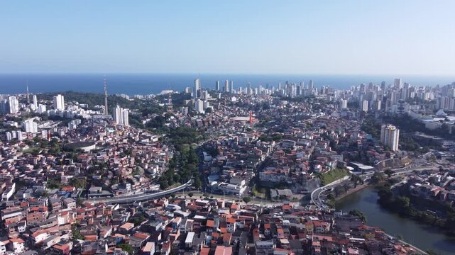 Aerial View of Bahia, Brazil 31 &ndash; Colorful Cityscape, Culture and Coastal Scenery, favela