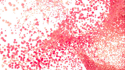 Abstract background with pink and red bubbles. Perfect for websites, presentations, and more.