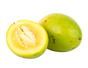 ambarella fruit isolated on transparent background