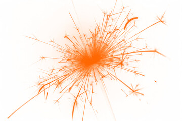 sparkler fire and an explosion of celebratory fireworks light, Fireworks isolated on white background, Fireworks transparent png image