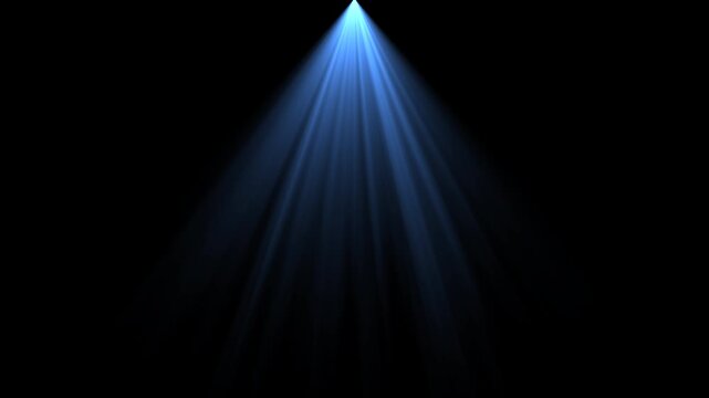 blue spot lights ray isolated alpha channel loop animation, technology and product light social media motion design element