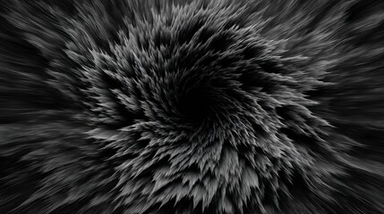 Abstract Black And White Spiral Design