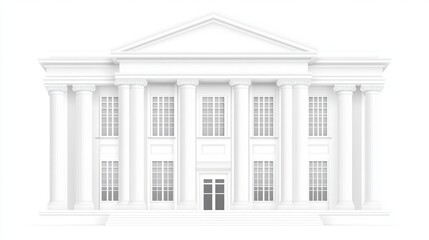 Fototapeta premium vector illustration of a building