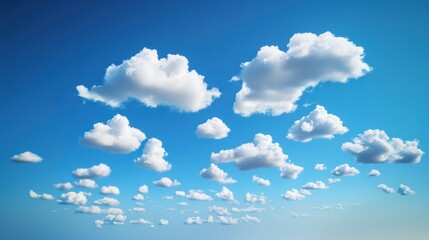 Airy fair-weather soft clouds sky formations atmosphere.