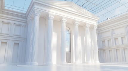 Fototapeta premium facade of a building with columns