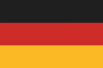 Naklejka premium Germany flag vector illustration, ideal for German themed projects and designs