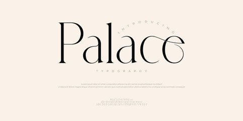Palace Timeless Modern Serif Font. Elegant Luxury Typography for Fashion, Wedding, Branding & Vintage Logo Design.