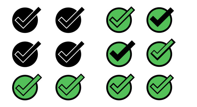 Visual Representation of Checked Items and Their Status in a Grid Layout Featuring Distinctive Color Coding for Clarity and Organization