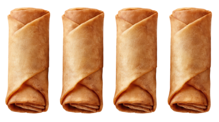 Delectable row of four sweet treats, a culinary delight four