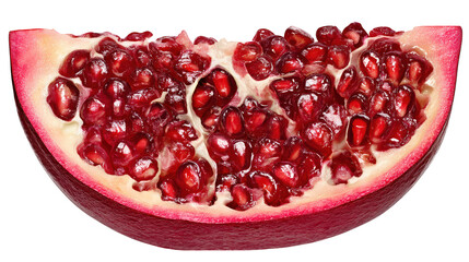 Closeup of juicy red pomegranate seeds, a vibrant and healthy fruit juicy