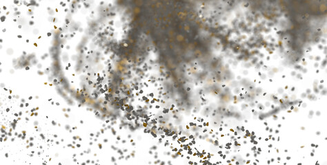 Abstract background with grey and gold particles. Perfect for websites, presentations, or design projects.