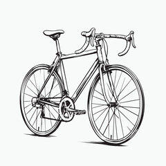 Obraz premium bicycle isolated on white background