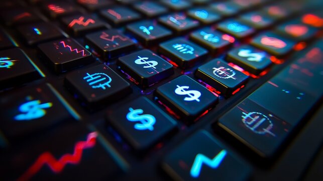 computer keyboard with red heart