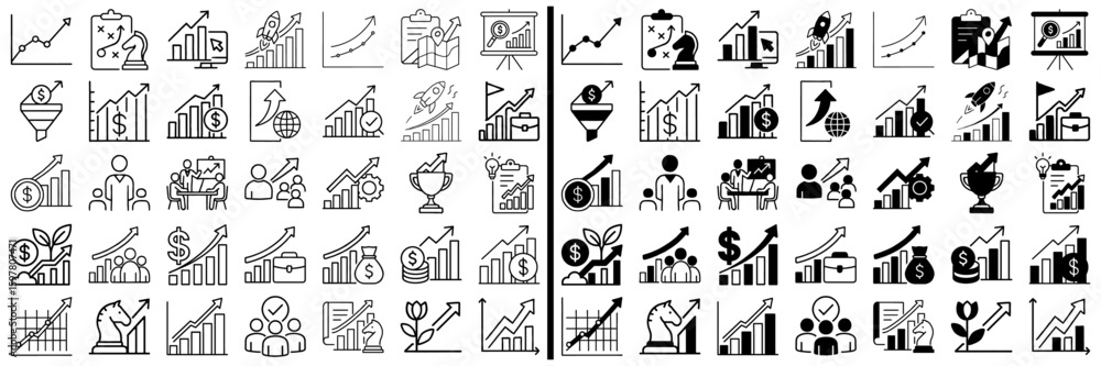 Poster graphs of progress: a visual symphony of charts and graphs and graphs, these meticulously designed i