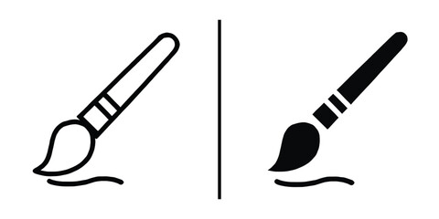 Artistic Strokes: A pair of minimalist brush illustrations capture the essence of creativity, each leaving its mark on the canvas.