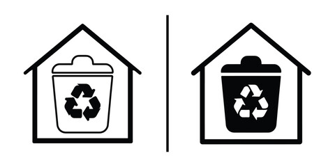Recycling Bins at Home: A simple yet poignant image showcases the practice of recycling within the context of a household.