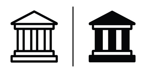🏛️ Architectural Contrast: A symmetrical representation of a timeless building, set in a striking black and white display, embodying architectural balance, clarity, and structure.