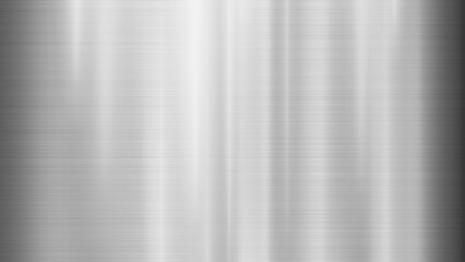 Brushed Metal Texture Background with Vertical Light Reflections