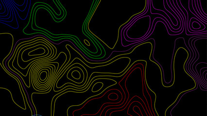 abstract seamless topological pattern with circles