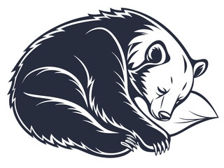 Obraz premium vector illustration of a bear