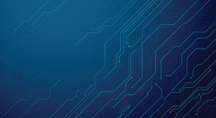 Abstract circuit board background with blue lines, symbolizing technology, network, and digital communication. Vector EPS10.