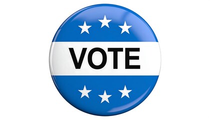 Blue vote button